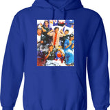Malcolm Dewey Doll Hoodie - Retro Graphic Pullover Hoodie for Men & Women - Blue