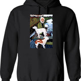 Man I Love Frogs Milf Retro Vintage Sunset Frog Lovers Hoodie - Black