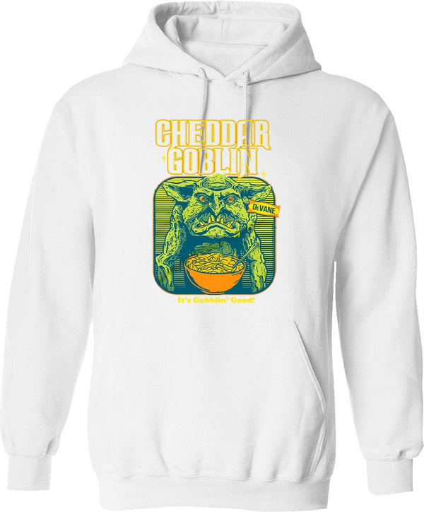 Mandy Cheddar Goblin Graphic Pullover Hoodie - White