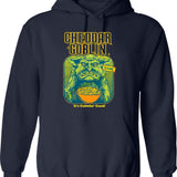 Mandy Cheddar Goblin Graphic Pullover Hoodie - Navy