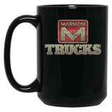 Marmon Trucks 1963 Black Coffee Mug, Gift Coffee Mug - Black