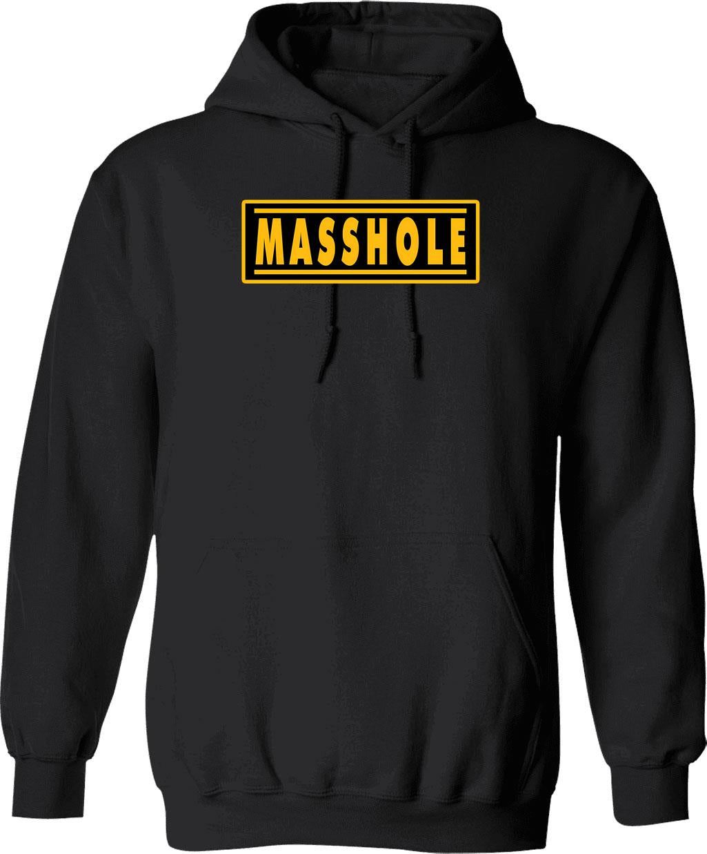 Masshole Graphic Pullover Hoodie - Black