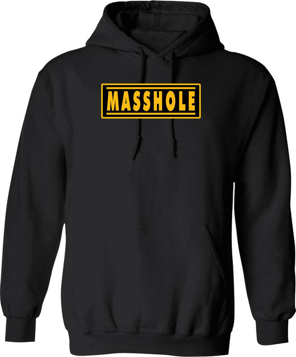 Masshole Graphic Pullover Hoodie - Black