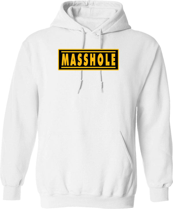 Masshole Graphic Pullover Hoodie - White
