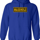Masshole Graphic Pullover Hoodie - Blue