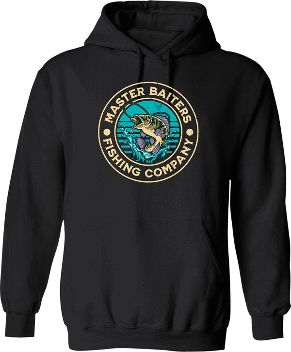 Master Baiter Retro Vintage Sunset Funny Fishing Gift (2) Hoodie - Black