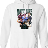 Matt Rife Graphic Pullover Hoodie - White