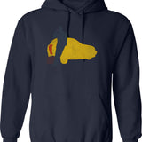 Mayor Of Yapsville Funny Meme Racoon Hoodie - Navy