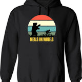 Mcky Rat Vintage Funny Hoodie - Retro Graphic Cosy Pullover - Black