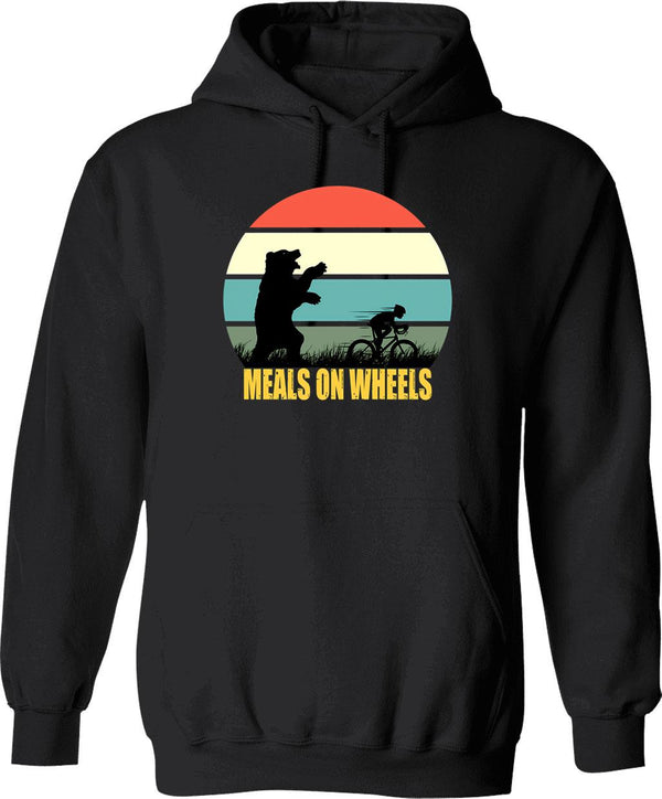 Mcky Rat Vintage Funny Hoodie - Retro Graphic Cosy Pullover - Black