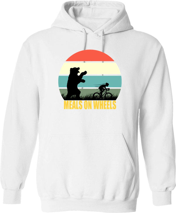 Mcky Rat Vintage Funny Hoodie - Retro Graphic Cosy Pullover - White