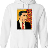 Mean Streak Classic Hoodie - Retro Graphic Pullover Hoodie for Men & Women - White