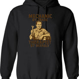 Meanwhile... Hoodie - Retro Graphic Pullover Hoodie for Men & Women - Black