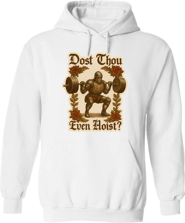 Medieval Blue Beetroot Hoodie - Retro Graphic Pullover Hoodie for Men & Women - White