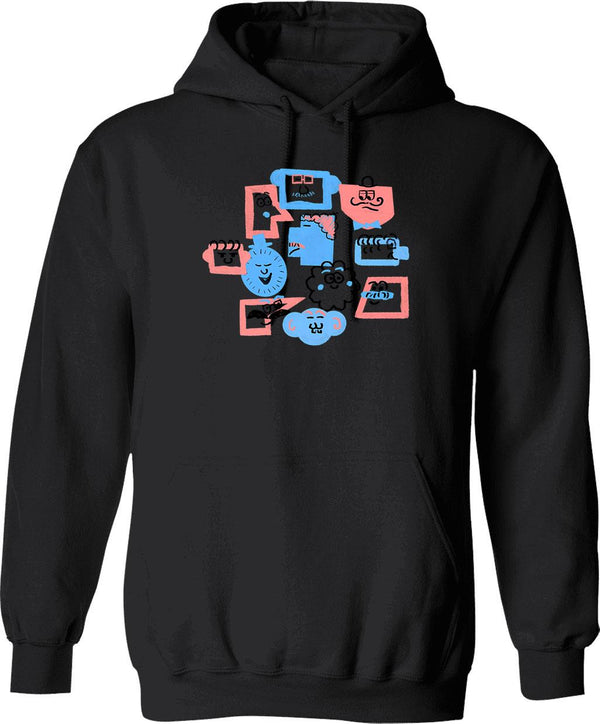 Medieval Knight Gym Meme Hoodie - Retro Graphic Pullover Hoodie for Men & Women - Black