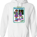 Meet The Team Vintage Art Hoodie - Retro Graphic Cosy Pullover - White