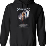 Megarock City (1) Hoodie - Retro Graphic Pullover Hoodie for Men & Women - Black