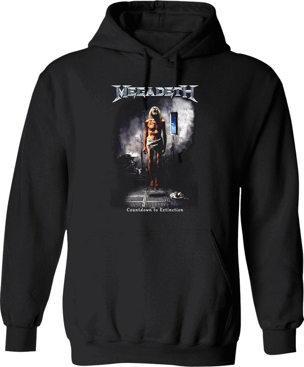 Megarock City (1) Hoodie - Retro Graphic Pullover Hoodie for Men & Women - Black