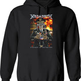 Megarock City (3) Hoodie - Retro Graphic Pullover Hoodie for Men & Women - Black
