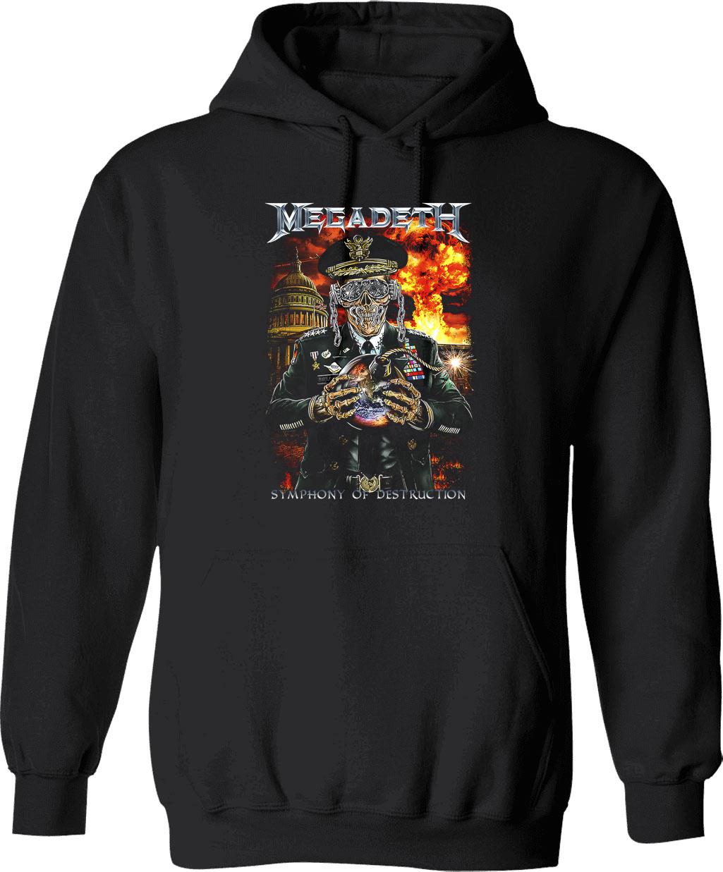Megarock City (3) Hoodie - Retro Graphic Pullover Hoodie for Men & Women - Black