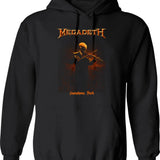 Megarock City (4) Hoodie - Retro Graphic Pullover Hoodie for Men & Women - Black