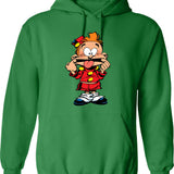 Mens It's Not A Dad Bod It's A Father Figure Funny Retro Vintage Hoodie - Green
