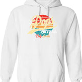 Mens Pops Like A Grandpa Only Cooler Vintage Retro Father's Day Hoodie - White
