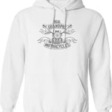 Mens Pops Like A Grandpa Only Cooler Vintage Retro Pops Dad Hoodie - White
