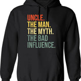 Mens Real Grandpas Ride Motorcycles Print Funny Gift For Grandpa Hoodie - Black