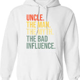 Mens Real Grandpas Ride Motorcycles Print Funny Gift For Grandpa Hoodie - White
