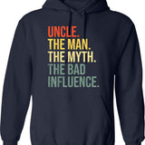 Mens Real Grandpas Ride Motorcycles Print Funny Gift For Grandpa Hoodie - Navy