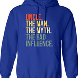 Mens Real Grandpas Ride Motorcycles Print Funny Gift For Grandpa Hoodie - Blue