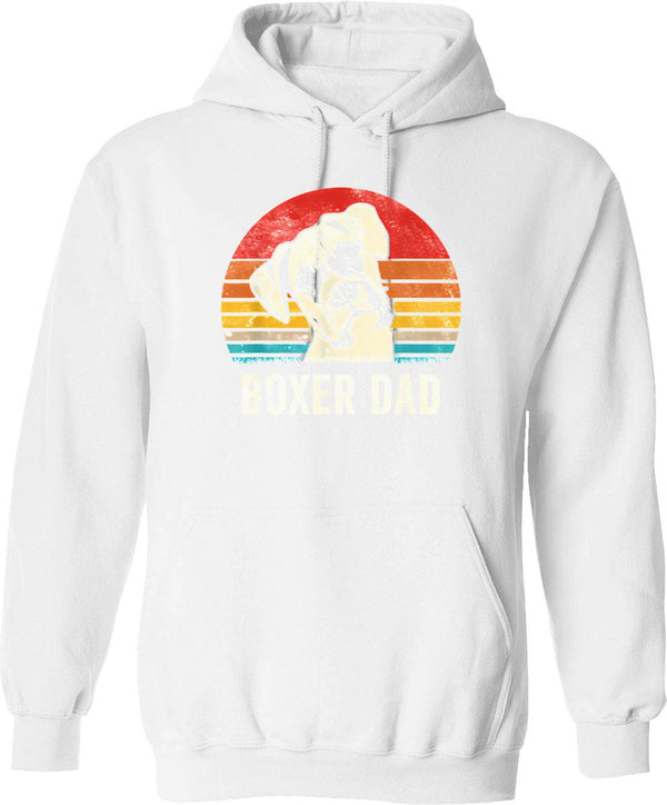 Mens Vintage Best Husky Dad Ever Funny Dog Dad Fathers Day Hoodie - White