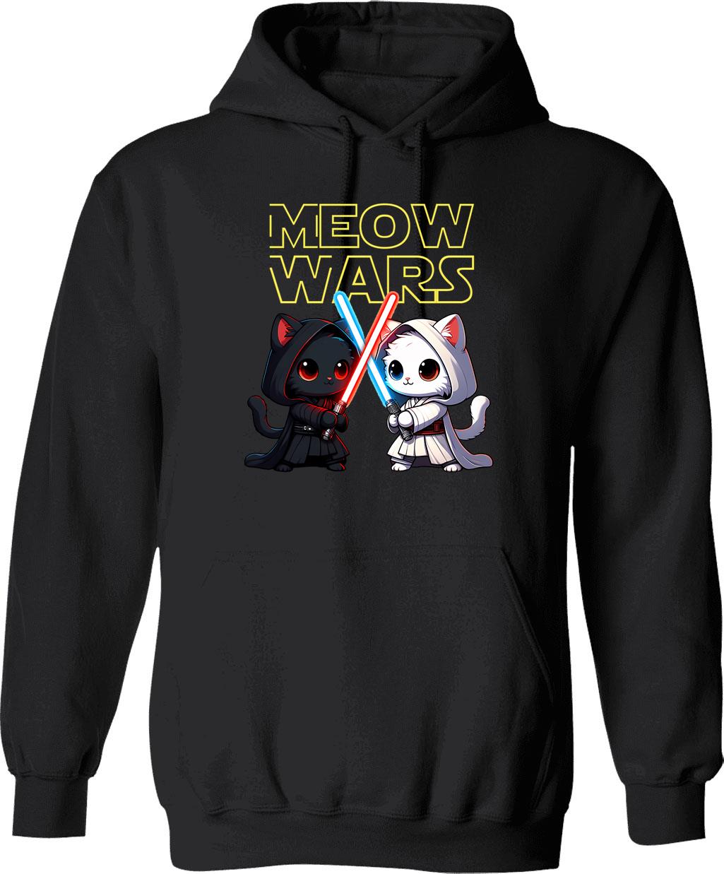 Meow Tse Tung Hoodie - Retro Graphic Pullover Hoodie for Men & Women - Black