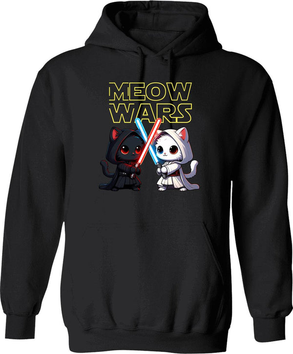 Meow Tse Tung Hoodie - Retro Graphic Pullover Hoodie for Men & Women - Black