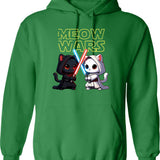 Meow Tse Tung Hoodie - Retro Graphic Pullover Hoodie for Men & Women - Green