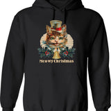 Meowtain Dew Shirt Hoodie - Retro Graphic Pullover Hoodie for Men & Women - Black