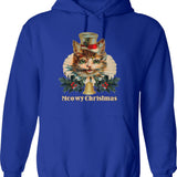 Meowtain Dew Shirt Hoodie - Retro Graphic Pullover Hoodie for Men & Women - Blue