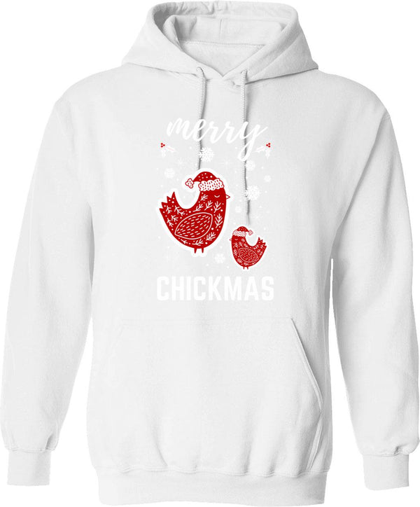 Meowy Christmas Hoodie - Retro Graphic Pullover Hoodie for Men & Women - White