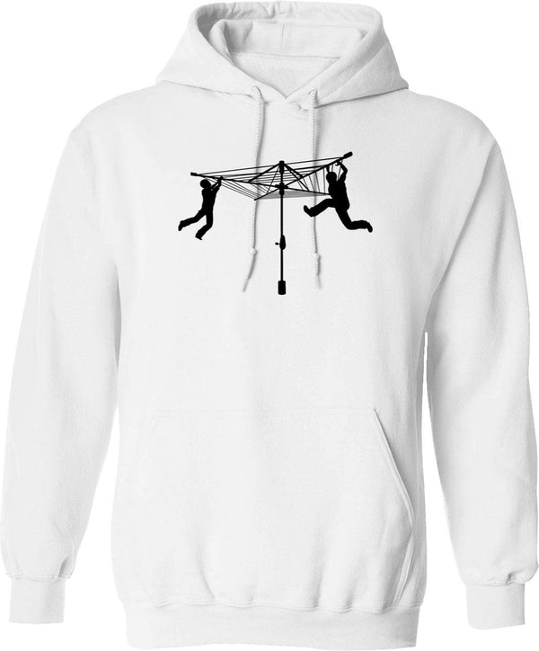 Merry Christmas Hoodie - Retro Graphic Pullover Hoodie for Men & Women - White