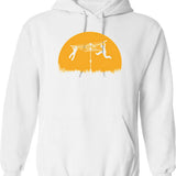 Merry Go Hills Hoist Hoodie - Retro Graphic Pullover Hoodie for Men & Women - White