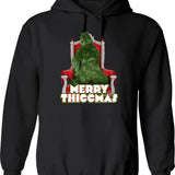 Merry Go Sunset Hoodie - Retro Graphic Pullover Hoodie for Men & Women - Black