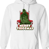 Merry Go Sunset Hoodie - Retro Graphic Pullover Hoodie for Men & Women - White