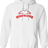 Merry Thiccmas Hoodie - Retro Graphic Pullover Hoodie for Men & Women - White