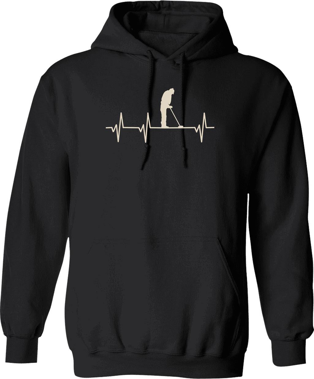 Metal Detecting Detectorist Vintage Detector Patent Print Hoodie - Black
