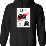 Metal Icarus Hoodie - Retro Graphic Pullover Hoodie for Men & Women - Black