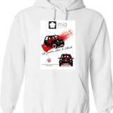 Metal Icarus Hoodie - Retro Graphic Pullover Hoodie for Men & Women - White