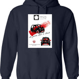 Metal Icarus Hoodie - Retro Graphic Pullover Hoodie for Men & Women - Navy