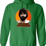 Michael Che Fox Hoodie - Retro Graphic Pullover Hoodie for Men & Women - Green