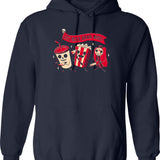 Midnight Cowboy Hoodie - Retro Graphic Pullover Hoodie for Men & Women - Navy